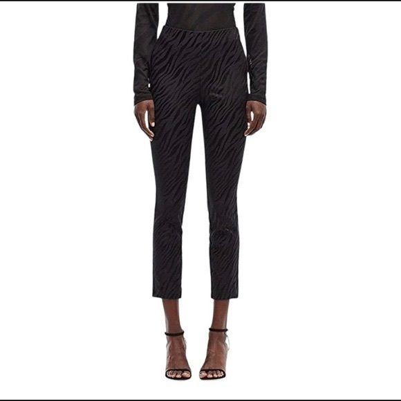 rag & bone Pants - Rag and Bone Simone Black Jacquared Zebra Print Skinny Legging Pants Size 6